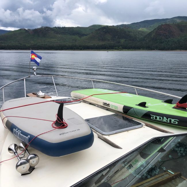 charter vallecito 35 foot sea ray boat tour with paddle boards