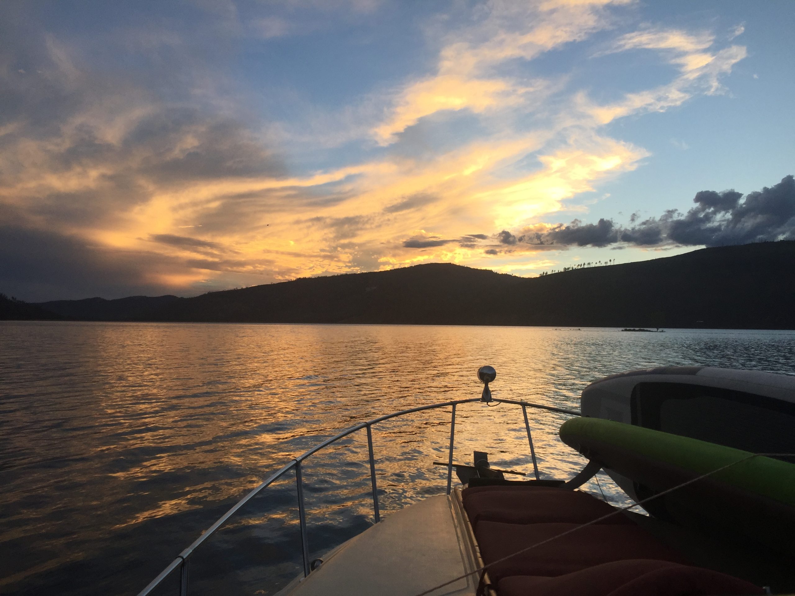 charter vallecito sunset tour boat views on vallecito lake